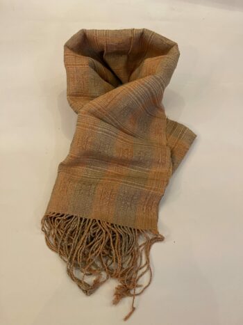 DEKIブータン産ストール23064Wild silk（野蚕） 70% COTTON 30%